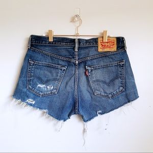 LEVI’S Medium Vintage Blue Button Fly 501 Shorts